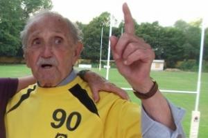 Nejstarší český ragbista Milan Vaníček devadesátiletý