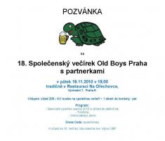 Veteráni Old boys Praha budou hodnotit úspěšnou sezónu