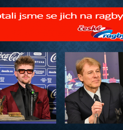 Ragby sledovali i FOTBALISTA ROKU 2025 Pavel Šulc a krasobruslař René Novotný