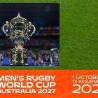 Čeká se už jen na čtyřiadvacátý tým pro MS v ragby 2027, jež se bude hrát v Austrálii