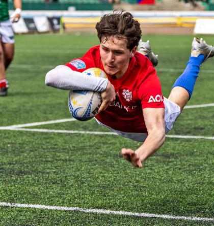 Uznané a neuznané pětky položené českými ragbisty Mexičanům fotil Miloš Březina