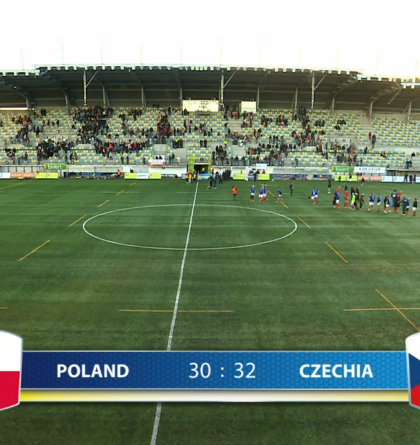 Čeští ragbisté vyhráli nad Polskem 32:30 a v tabulce ME skupiny Trophy přezimují první
