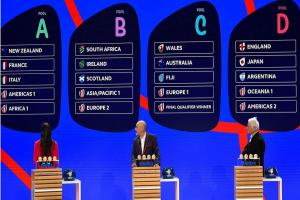 Světový šampionát v ragby 2023 byl v pořadatelské zemi v Paříži rozlosovaný Světový šampionát v ragby 2023 byl v pořadatelské zemi v Paříži rozlosovaný