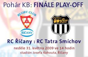 Finále ragbyového Poháru Říčany - Tatra Smíchov bude unikátní