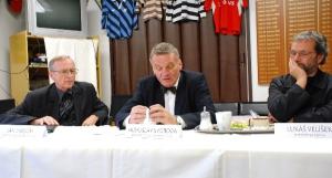 S primátorem Prahy s Bohuslavem Svobodou v klubovně ragbistů Pragy