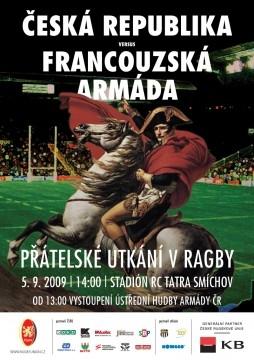 Ragbyový tým francouzské armády bude hrát v Praze