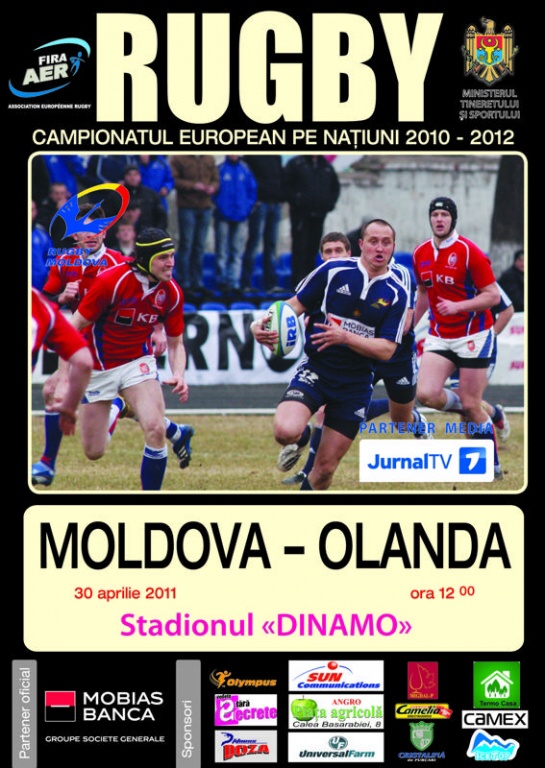 Plakát k utkání Moldavko - Nizozemsko